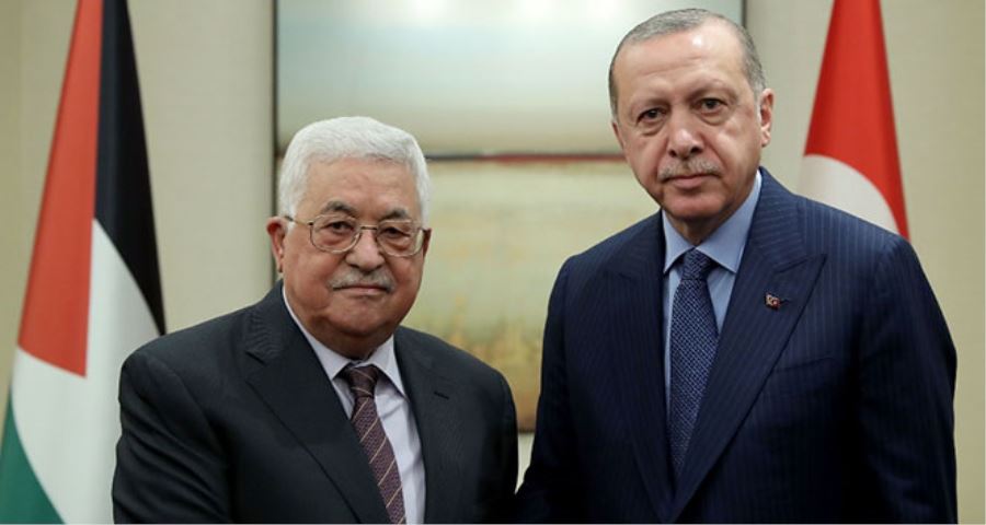 Erdoğan, Filistin Devlet Başkanı Mahmud Abbas’la telefonda görüştü