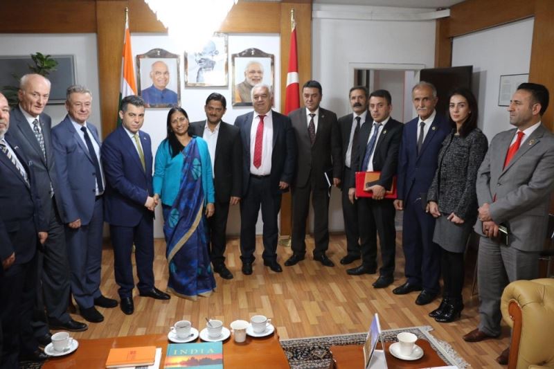 SANKON’dan Hindistan Büyükelçiliği’ne ziyaret
