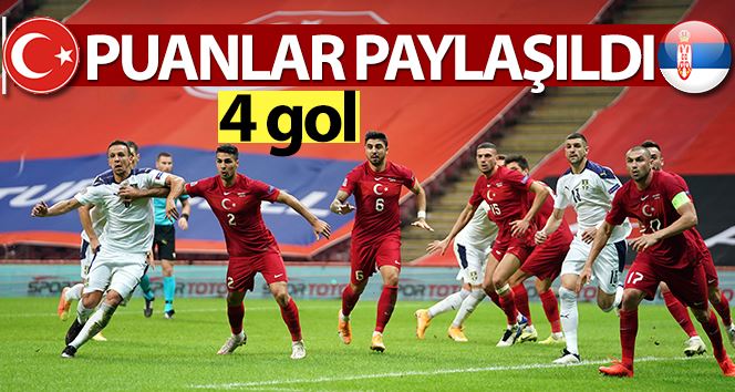 UEFA Uluslar Ligi: Türkiye: 2 - Sırbistan: 2 (Maç sonucu)