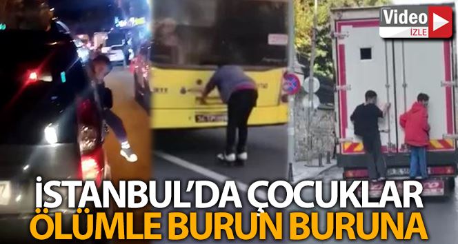 (Özel) İstanbul’da çocukların ölümle burun buruna geldiği anlar kamerada
