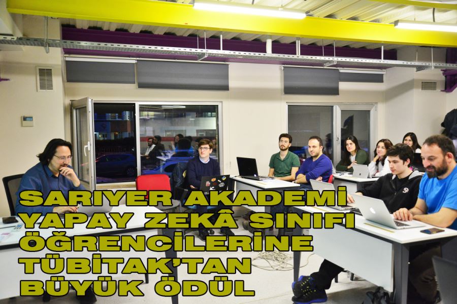 Sarıyer Akademi yapay zeka sınıfı öğrencilerine Tübitak