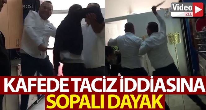 (Özel) İstanbul’da telefonla taciz iddiasına sopalı dayak kamerada