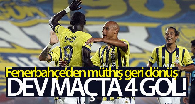 Süper Lig: Fenerbahçe: 3 - Trabzonspor: 1 (Maç sonucu)