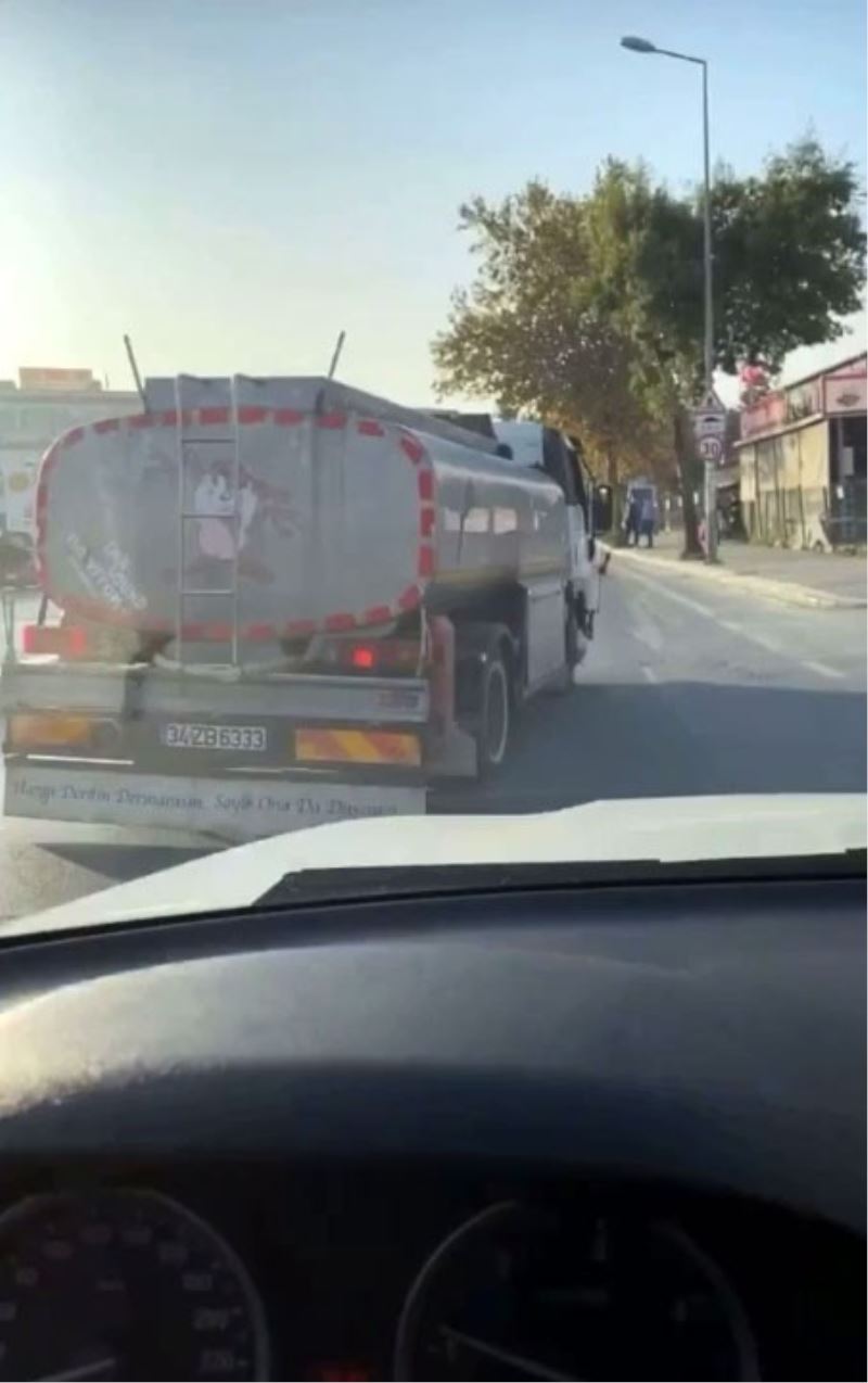 (Özel) İstanbul trafiğinde “pes” dedirten görüntü