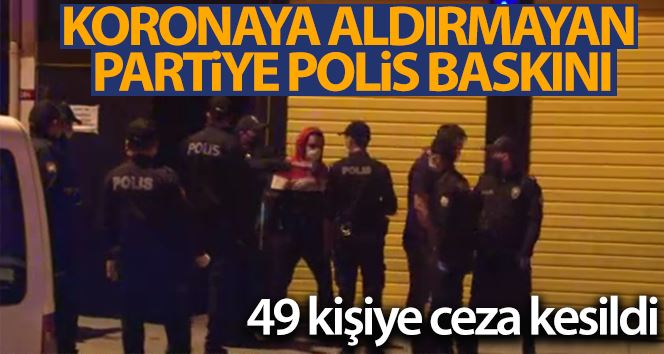 Ataşehir’de koronaya aldırmadan parti yapan eğlence merkezine baskın: 49 kişiye ceza kesildi
