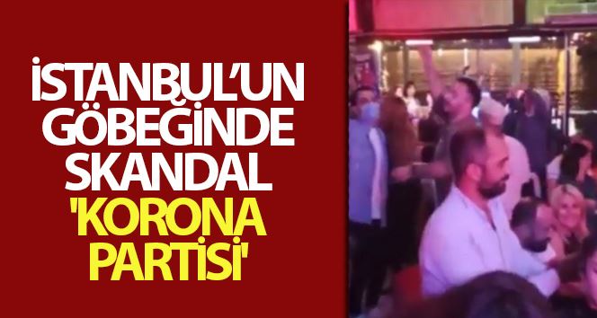 (Özel) İstanbul’un göbeğinde skandal “korona partisi” kamerada