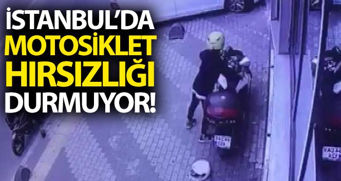 (Özel) İstanbul’da motosiklet hırsızları durmuyor