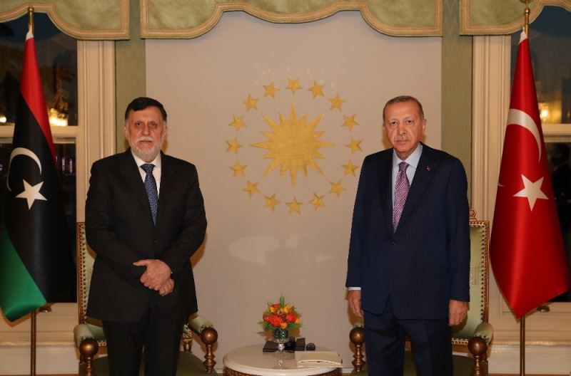 Cumhurbaşkanı Recep Tayyip Erdoğan, Libya Başbakanı Fayiz Es-Serrac’ı kabul etti
