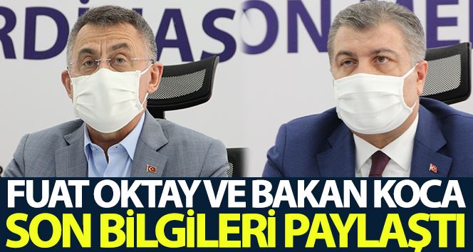 Cumhurbaşkanı Yardımcısı Oktay ve Bakan Koca depremle ilgili son bilgileri paylaştı