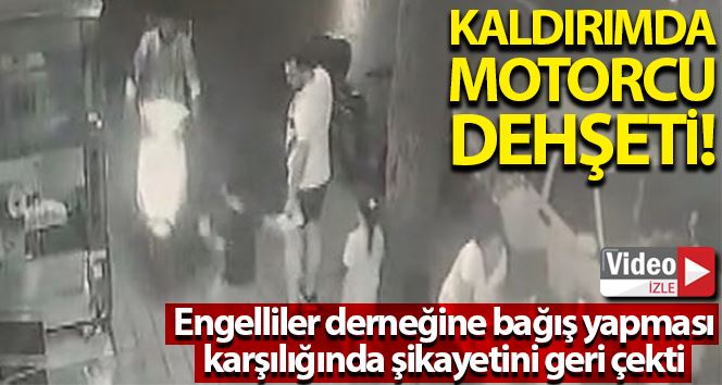 (ÖZEL) Kaldırımda motorcu dehşeti: 6 yaşındaki çocuk ezilmekten son anda kurtuldu