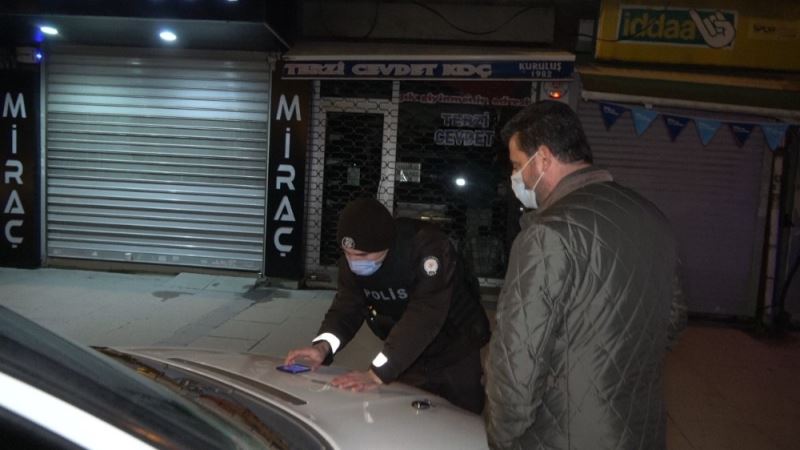 Arnavutköy’de kısıtlamaya uymayan vatandaşlara ceza yağdı