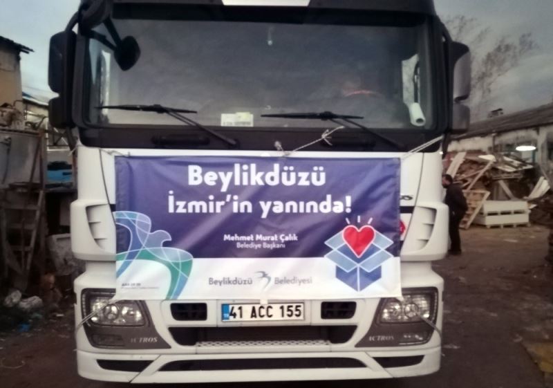 İzmir için yardım tırları Beylikdüzü’nden yola çıktı
