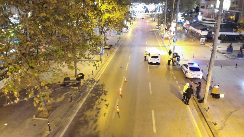 Kısıtlama sonrası Bağdat Caddesi havadan drone ile görüntülendi
