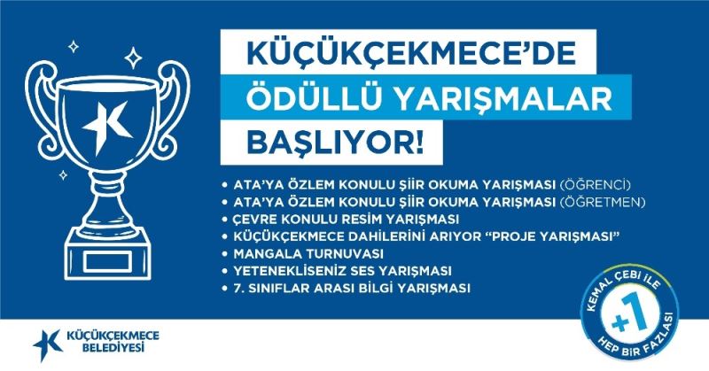 Küçükçekmece’de ödüllü yarışmalar başlıyor
