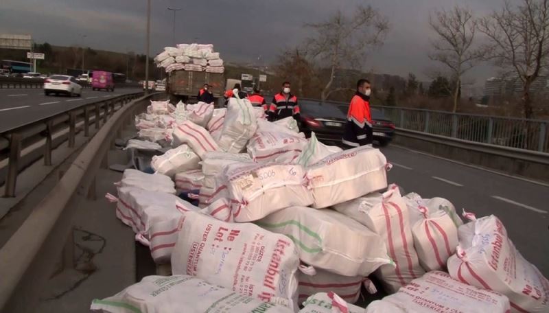 Basın Ekspres’i felç eden kaza
