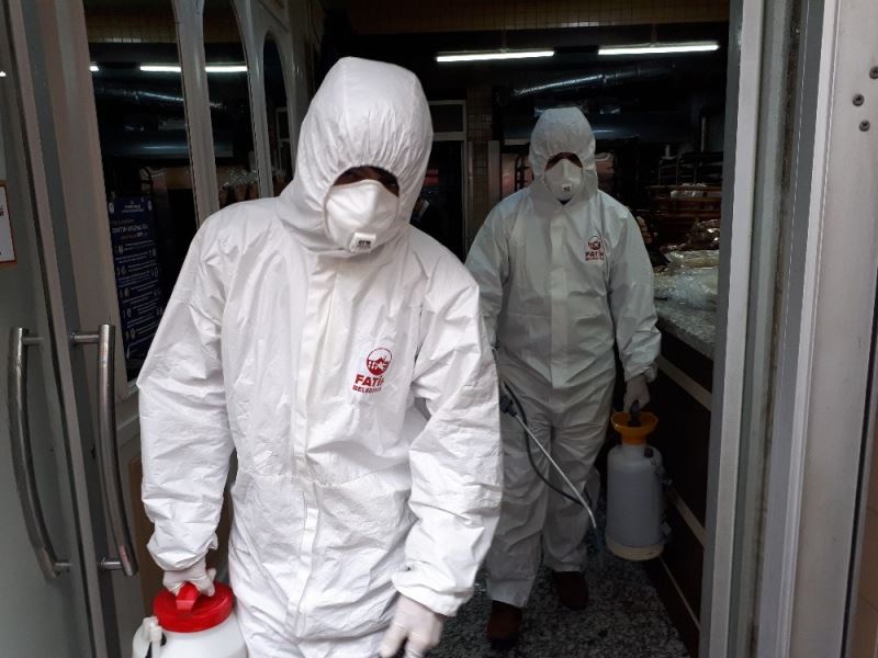 Fatih’te fırınlar dezenfekte edildi
