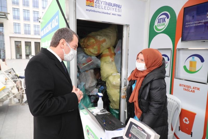 Atığını getiren alışveriş puanını kaptı
