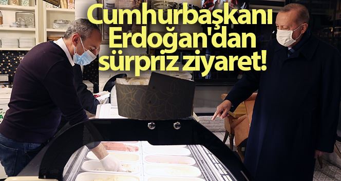 Cumhurbaşkanı Erdoğan, Çengelköy’de dondurmacıya uğradı