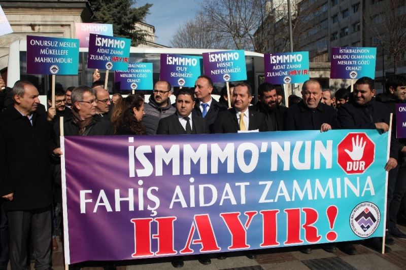 İSMMMO’ya maktu üye aidat protestosu
