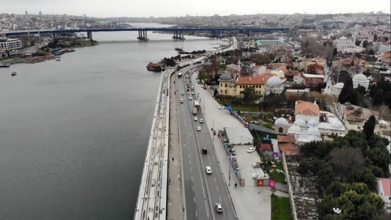 (Özel) Eminönü-Alibeyköy Tramvay Hattı’nda çalışmalar durma noktasına geldi
