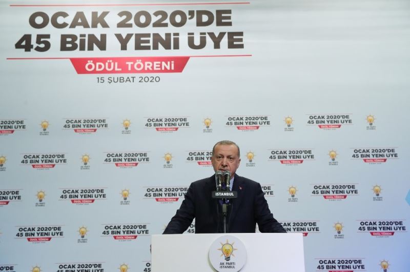 Cumhurbaşkanı Erdoğan: “AK Parti ulusal bir coğrafyaya değil uluslararası bir coğrafyaya hitap eden bir partidir”
