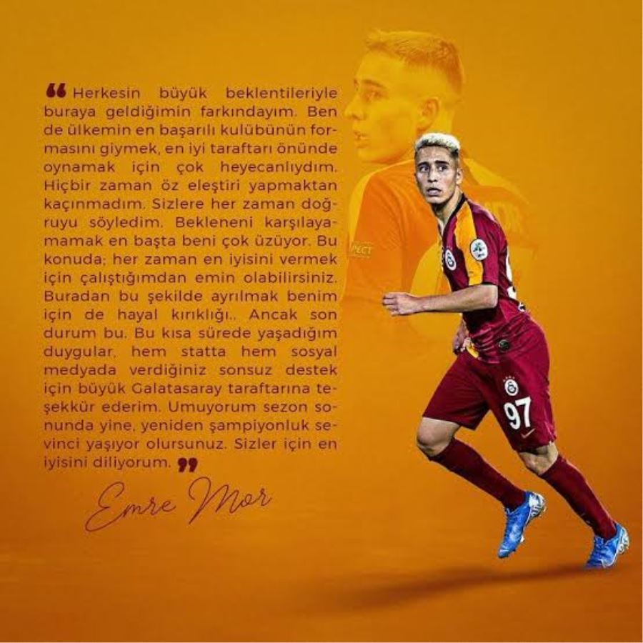 Emre Mor’dan Galatasaray’a veda mesajı