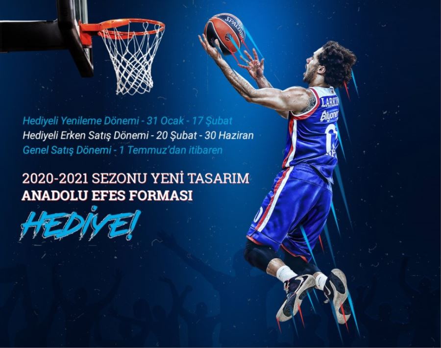 Anadolu Efes’in 2020-2021 sezonu kombineleri satışta