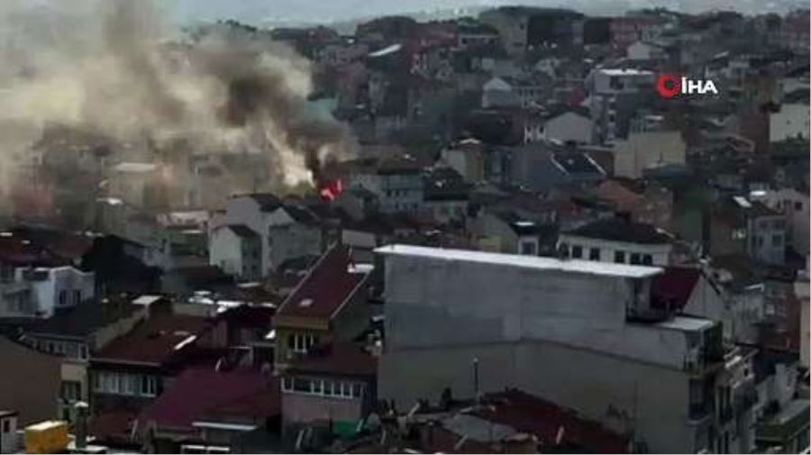 Şişli’de yangın...Alevler kilometrelerce uzaklıktan görüldü