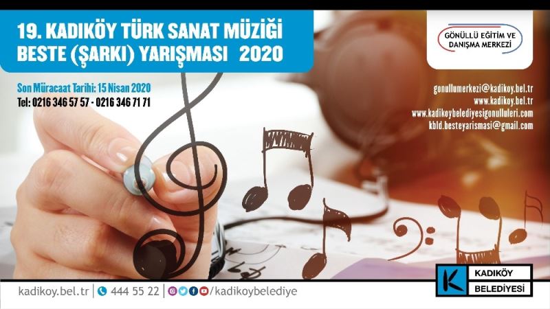Kadıköy Türk Sanat Müziği beste yarışması başladı

