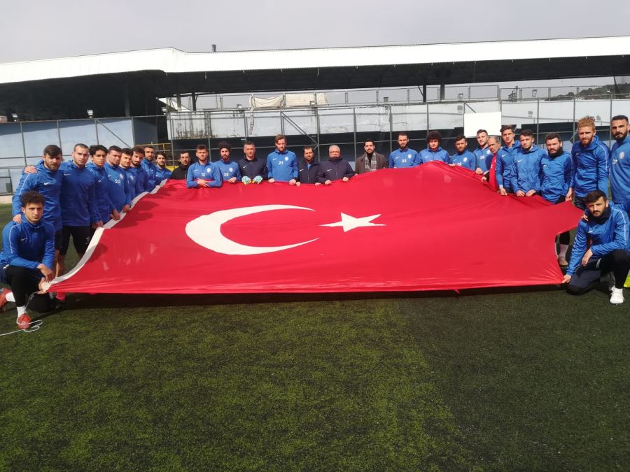 Sarıyer Spor kulübünden Mehmetçiğe anlamlı destek