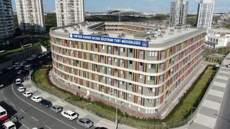 Karantina yurtları drone ile görüntülendi
