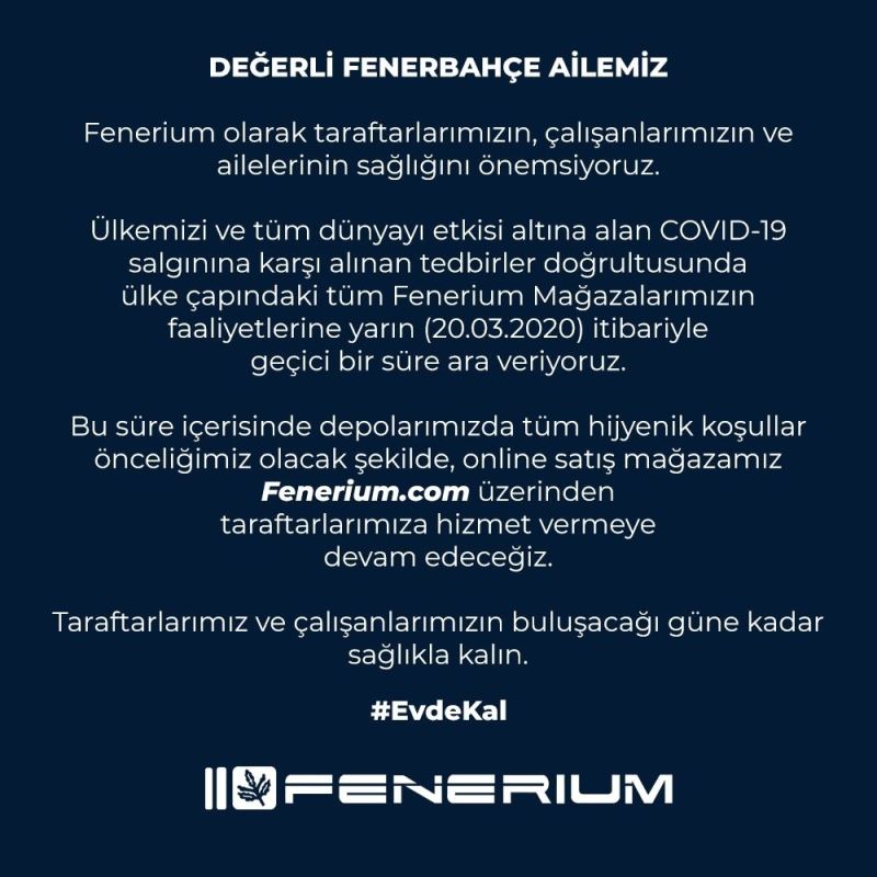 Fenerbahçe’den Fenerium’a ara
