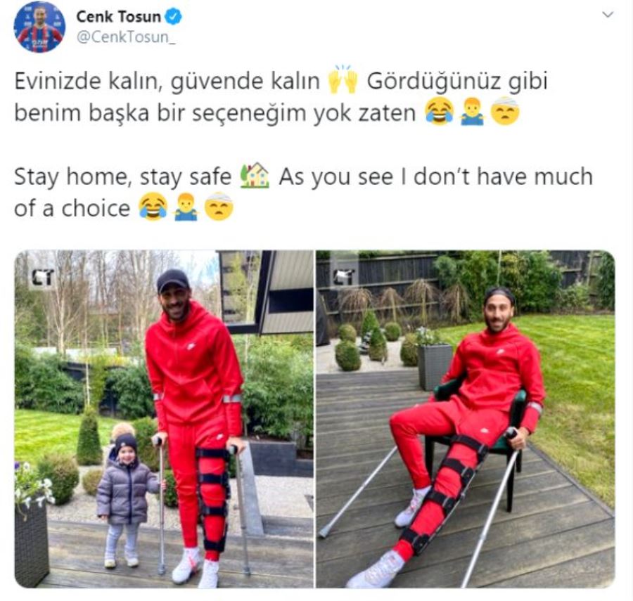 Cenk Tosun’dan ’evde kal’ çağrısı