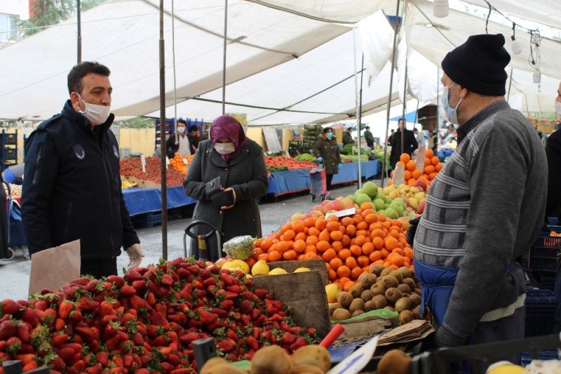 Eyüpsultan’da pazarcılara 3 metre uyarısı