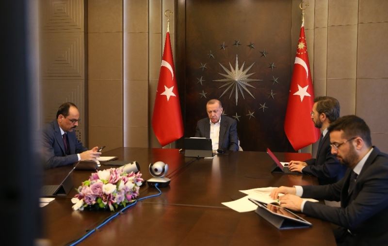 Cumhurbaşkanı Erdoğan, MİT Başkanı Fidan ile video konferansta görüştü
