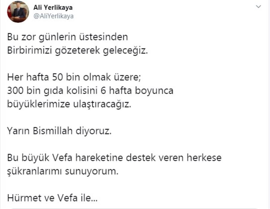 İstanbul Valisi Yerlikaya’dan yardım kolilerinin dağıtımıyla ilgili açıklama