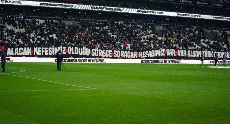 Beşiktaş taraftarından Mehmetçiğe destek
