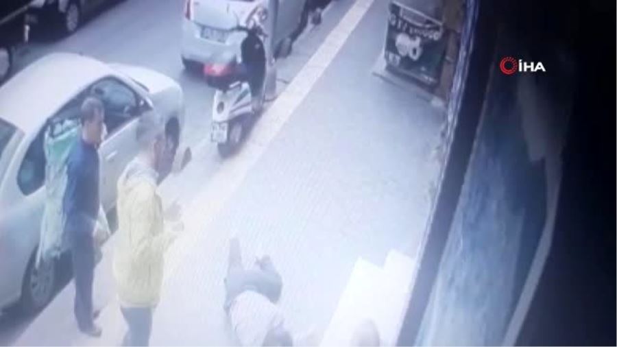 Bahçelievler’de genç kızın 2. kattan düştüğü anlar kameraya yansıdı