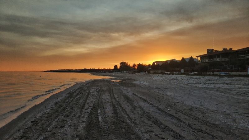 Silivri’de kartpostallık gün batımı
