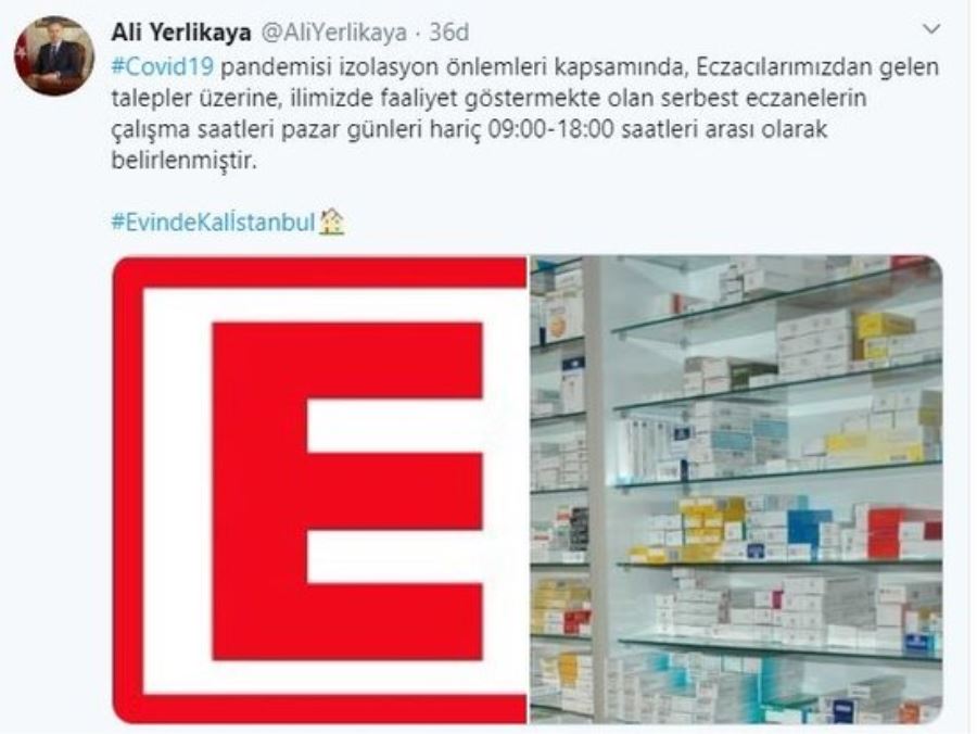 İstanbul’da eczanelerin çalışma saatlerine yeni düzenleme