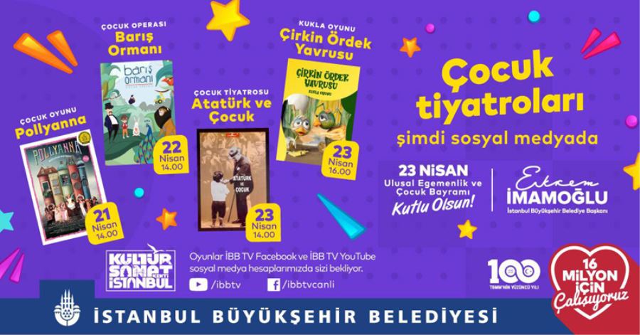 İBB, 23 Nisan’da Çocukları Tiyatroyla Buluşturuyor!