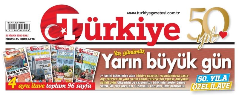 Türkiye Gazetesi yayın hayatında yarım asrı tamamladı

