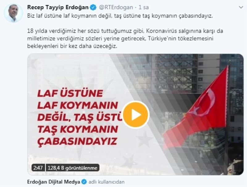 Cumhurbaşkanı Erdoğan: “Türkiye’nin tökezlemesini bekleyenleri bir kez daha üzeceğiz