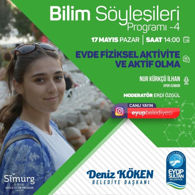 Bilim Söyleşileri’nde “Evde fiziksel aktivite ve aktif olma” konuşulacak
