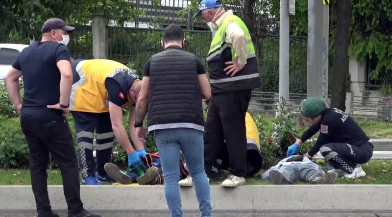 (Özel) Sosyal mesafeye uymayan motosikletli ve arkadaşı ölümden döndü