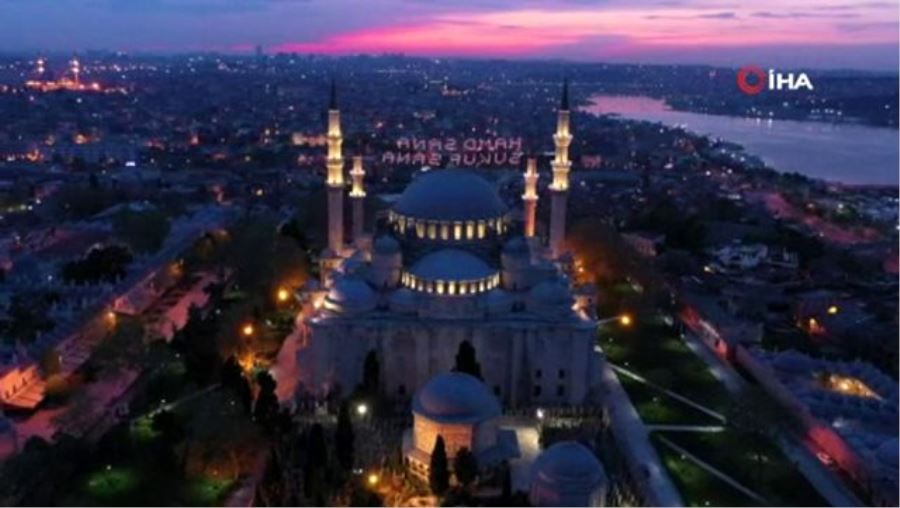 (Özel) Süleymaniye Camisi’nde gün batımı hayran bıraktı