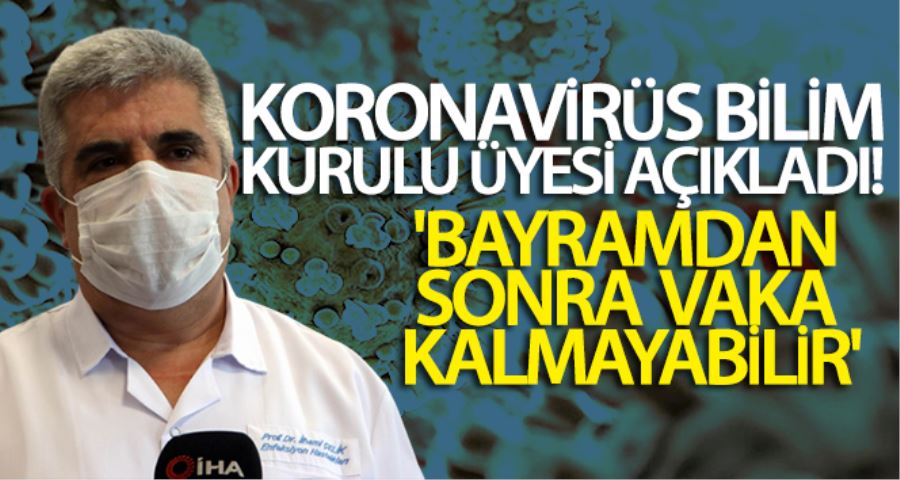 Koronavirüs Bilim Kurulu Üyesi Prof. Dr. İlhami Çelik: 