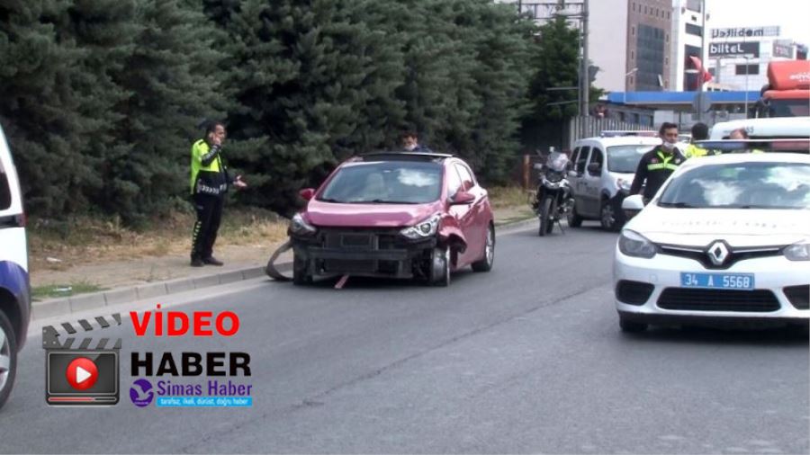 Patlak lastikle polisten kaçan 52 suç kaydı olan ehliyetsiz sürücü tutuklandı