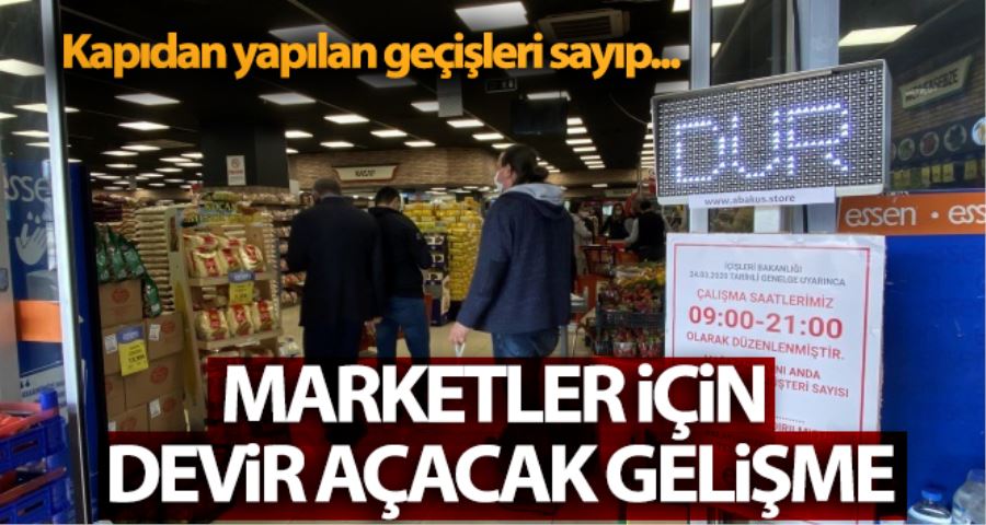 Salgın sürecinde marketler için yeni bir devir açacak cihaz ürettiler