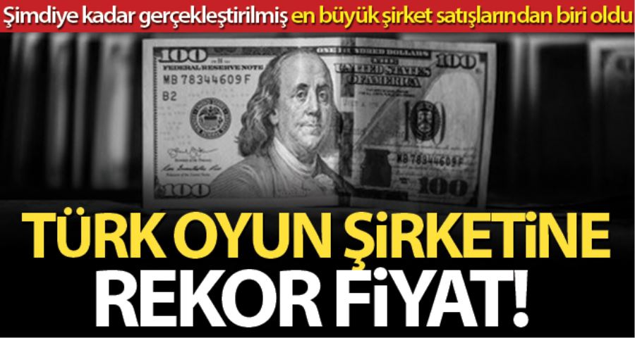 Türk oyun şirketine 1.8 milyar dolar